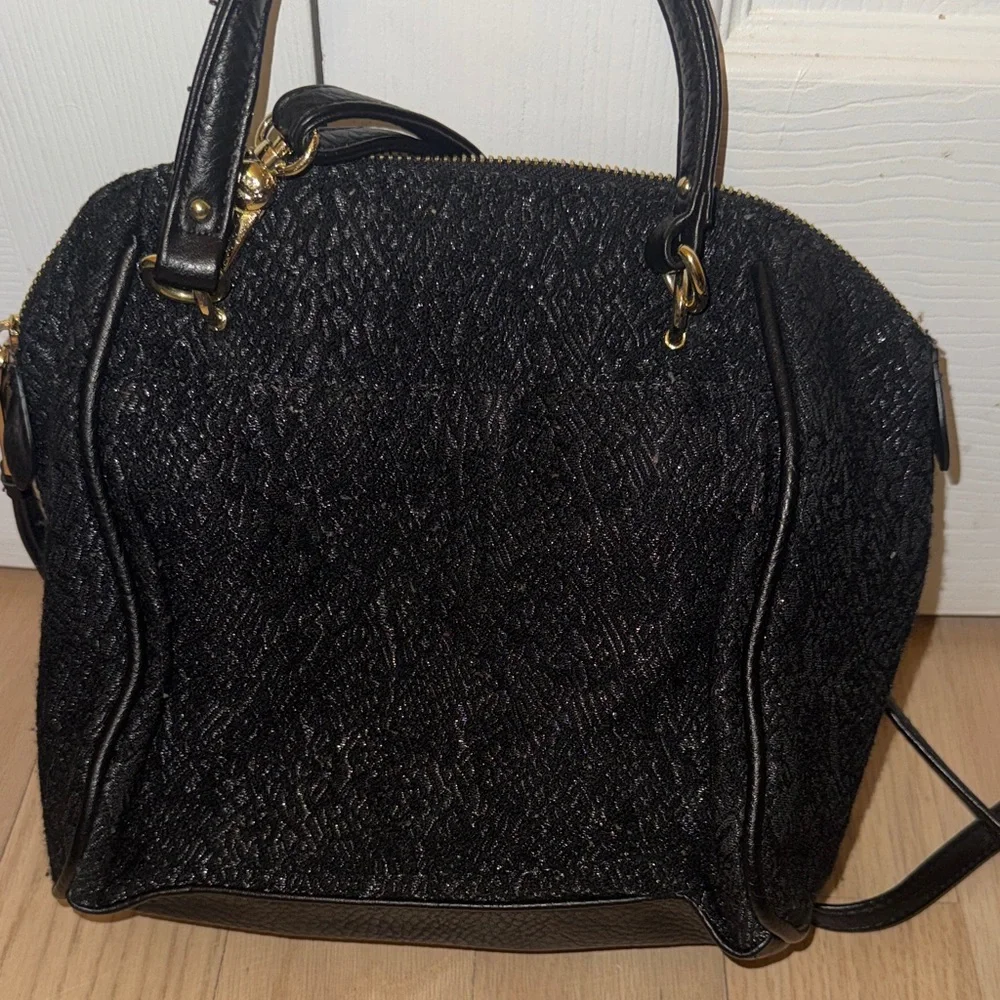 Juicy Couture Black Satchel with Gold Accents - Picture 13 of 15